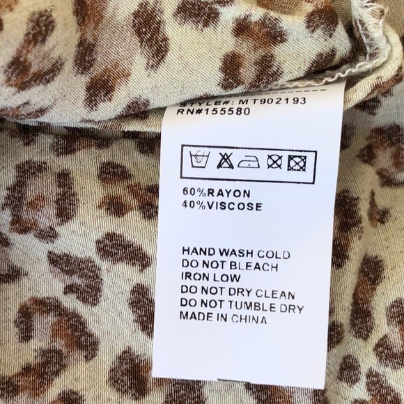 Free People FP Movement Leopard Off-Shoulder Top - Picture 8 of 15